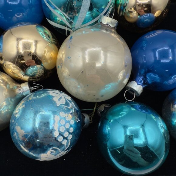 Vintage Mercury Glass Christmas Ornaments Rauch Made in USA - Picture 9 of 15